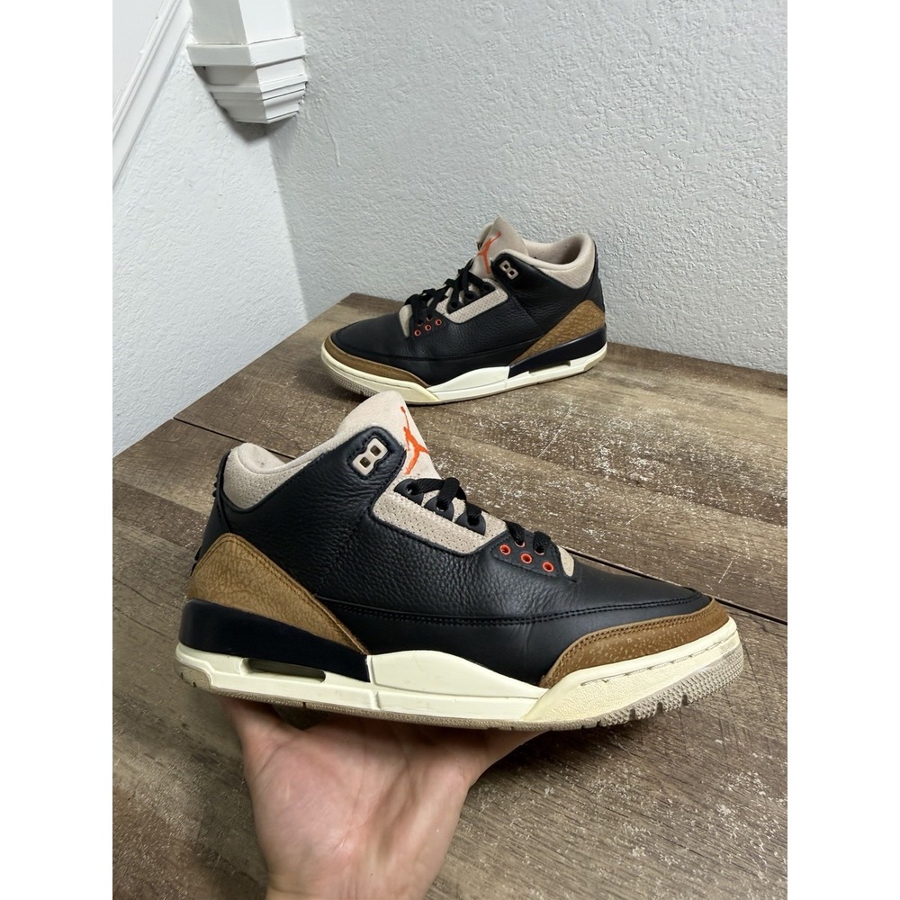 Size 10.5 Jordan 3 Retro Mid Desert Elephant CT8532 008 Black Rush Orange Fossil
